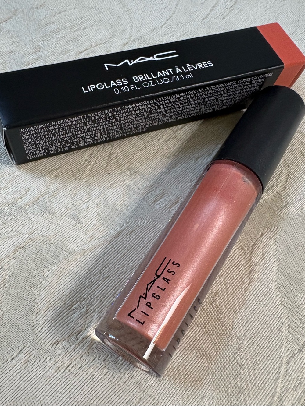 Mac Cosmetics Lipgloss Lipglass in Prrr BNIB